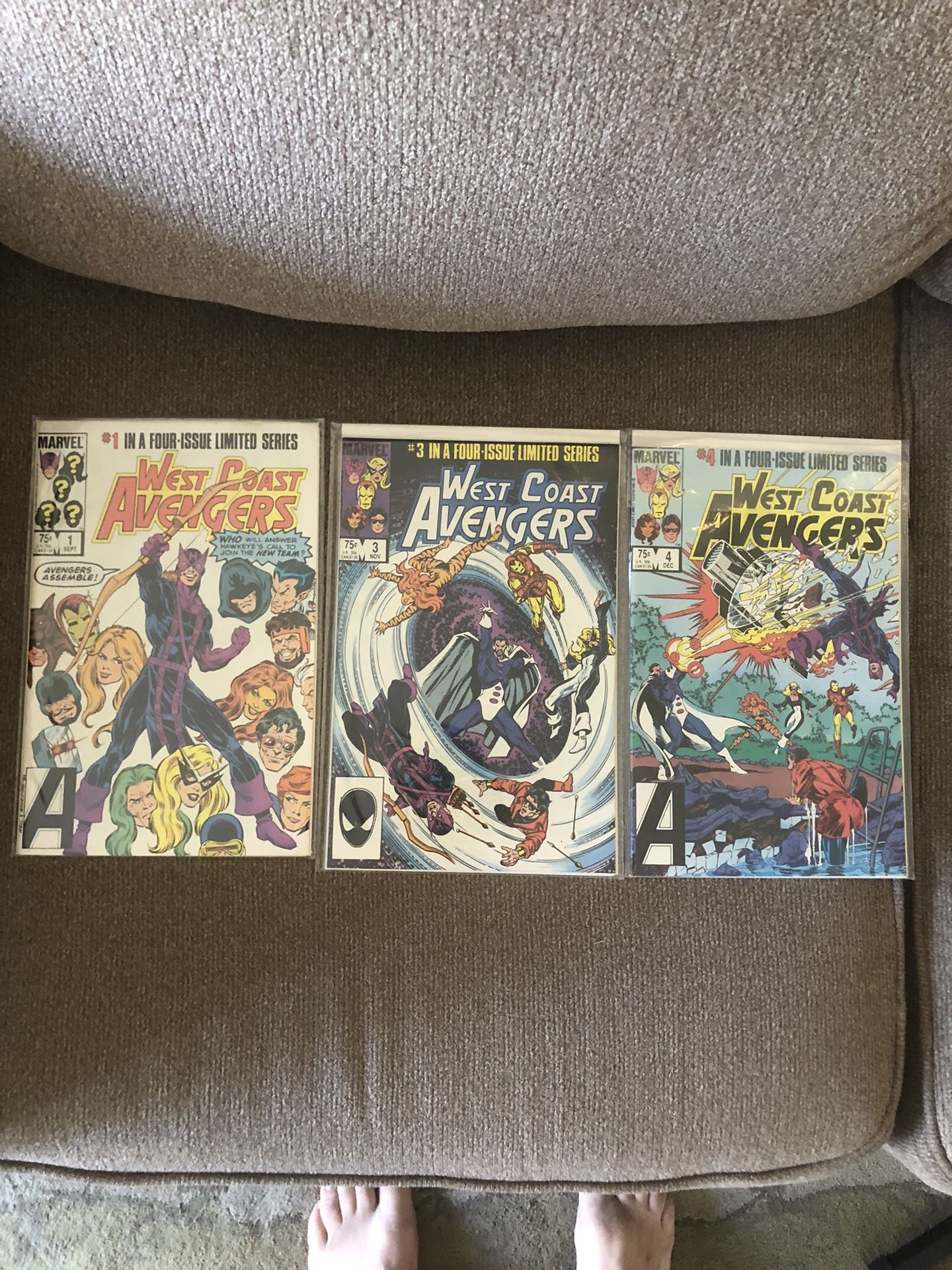 West Coast Avengers 1,2,4 All Mint 