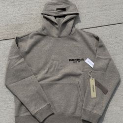 Fear of God Essentials Dark Oatmeal Hoodie Grey Size M