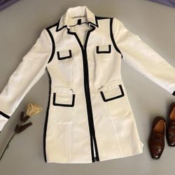 Black white jacket size small $15