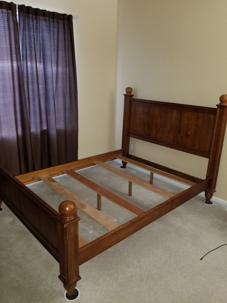 Queen Bed Frame and Nightstand