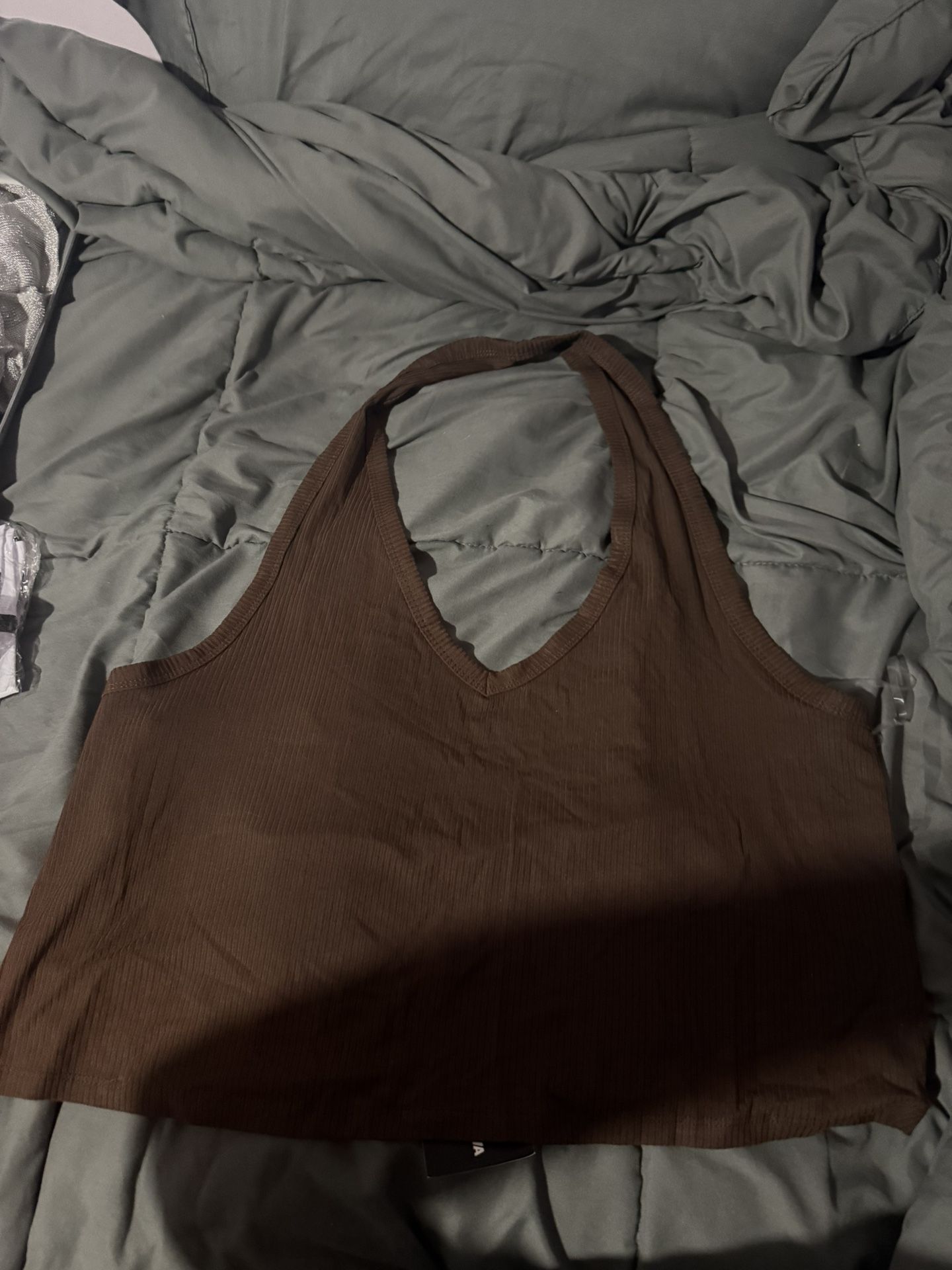 brown Halter Top