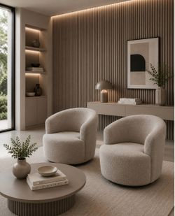 New! Swivel Accent Chairs (Set of 2)