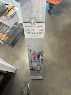2 TIER ROLLING GARMENT RACK