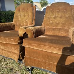 Vintage Swivel Love Chairs