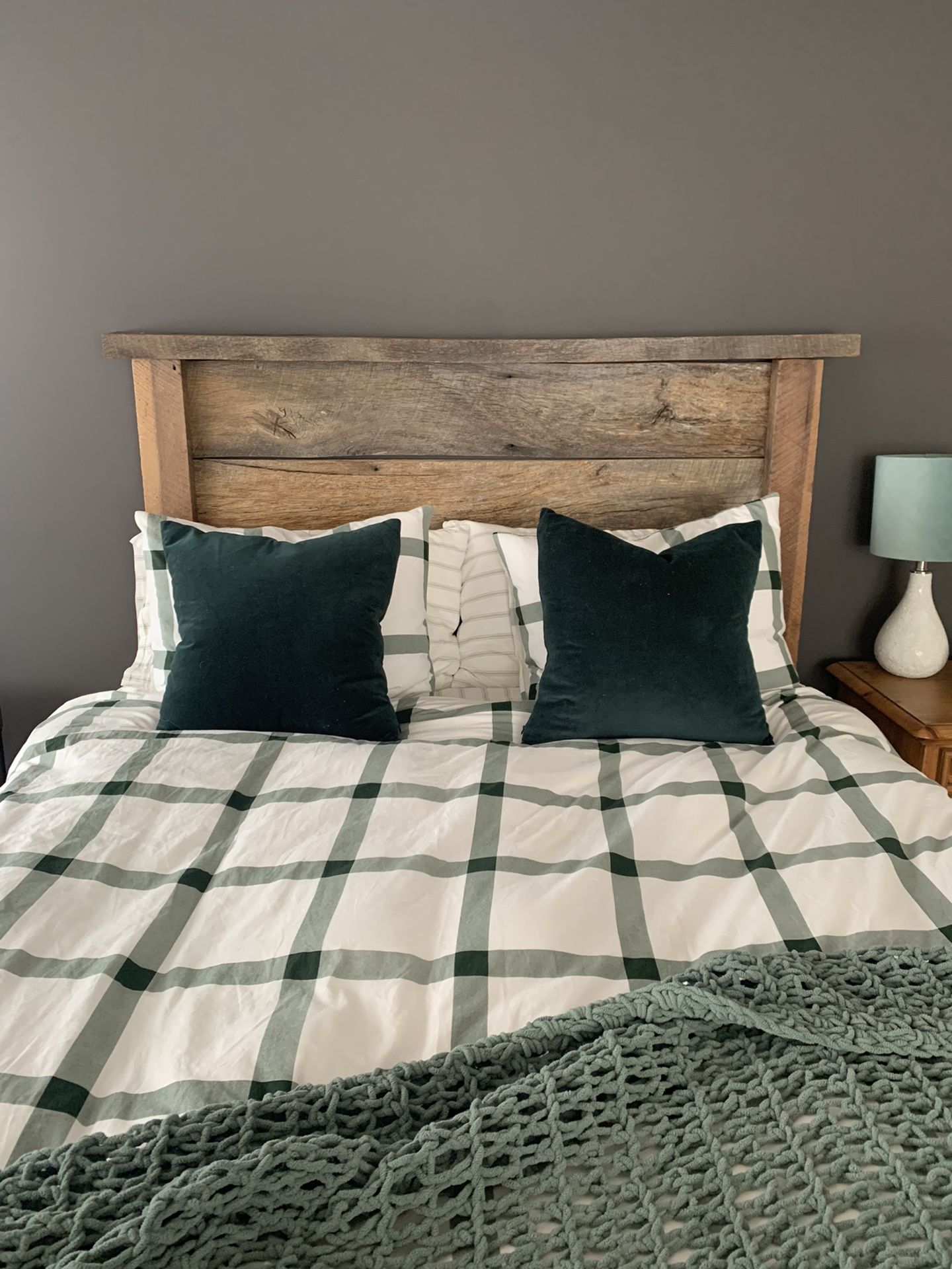 Full Or Queen Headboard With Reclaimed Wood