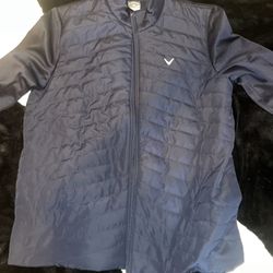 CALLAWAY Mens LS Quilted Puffer Golf Jacket | Navy/“Peacoat” | Medium | NWT 