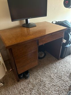 Wooden desk
