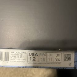 Jordan 5 Unc 