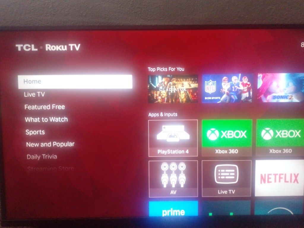 Roku tv TCL 38 in