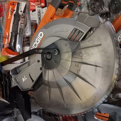 Ridgid 15 Amp Corded 12 in. Dual Bevel Sliding Miter Saw with 70° Miter Capacity and LED Cut Line Indicator