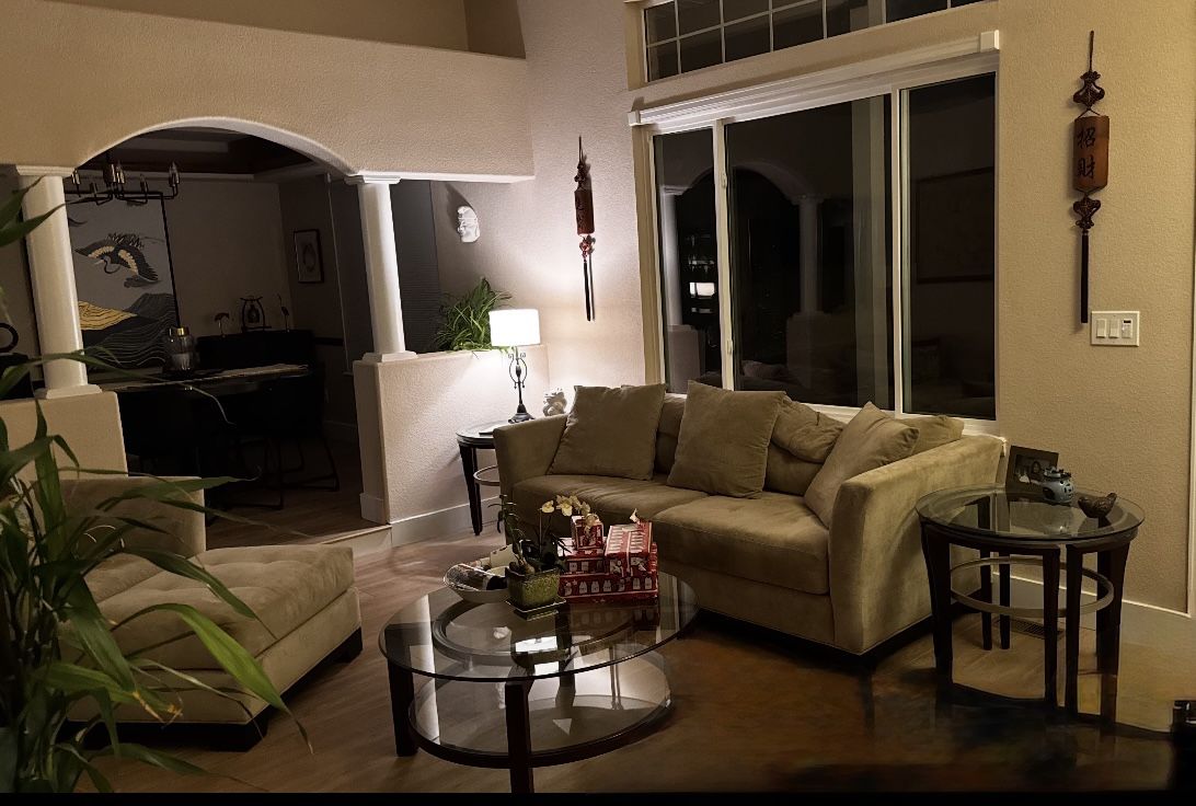 Sofa, Chair, Ottoman, Coffee Table