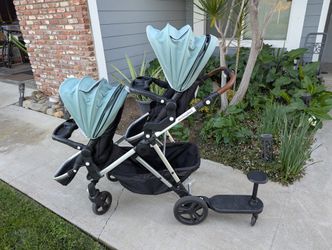 Mockingbird Double Stroller with Extras