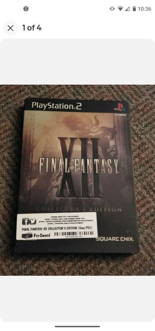 Final Fantasy XII Collector's Edition PlayStation 2 PS2 Complete Video Game