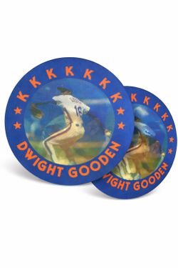 Vintage 1980s Dwight “Doc” Gooden 3D Lenticular New York Mets Collectible Disc