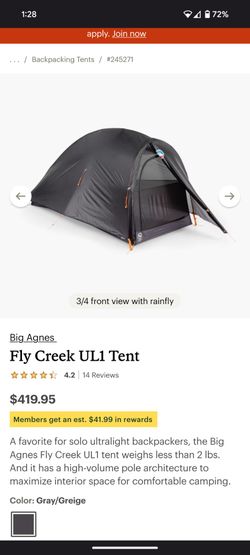 Tent - Big Agnes Fly Creek Ultralight