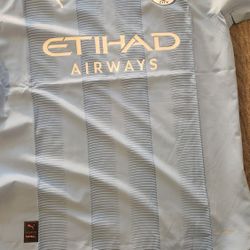 Men's Apparel PUMA Authentic MANCHESTER CITY HOME JERSEY 23/24 770437-01 BLUE