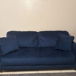 Beautiful Navy Blue Sofa And Loveseat 💙