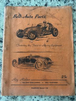 Vintage Bell Auto Part Racing Equipment Catalog