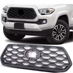 Front Grille Compatible with Tacoma TRD 2016 2017 2018 2019 2020 2021 2022 2023 Mesh ABS Grille