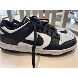 Size 10 - Nike Dunk Low Black White W