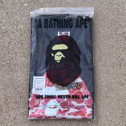 Pink Bathing Ape Big Ape Head Black T-Shirt Size Large NIB 