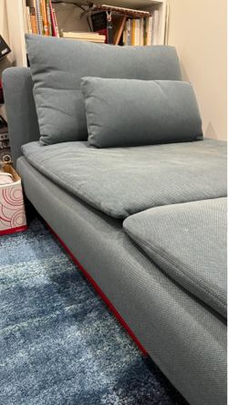 Blue chaise lounge chair