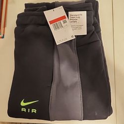 Nike Sweatpants Jogger Black Tapered-leg Size Large New