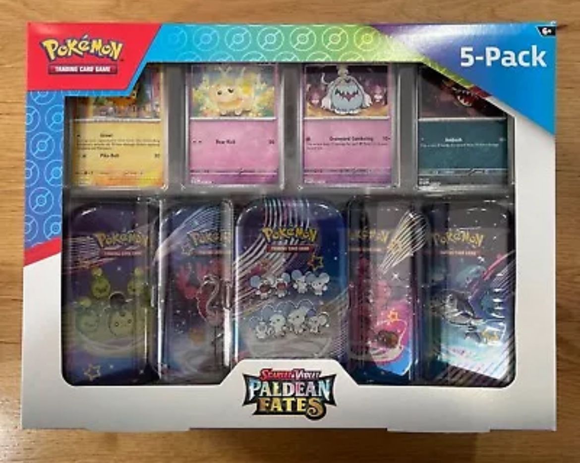 Pokemon Scarlet & Violet 151 (5 Pack) Mini Tins w/4 Promo Costco Bundle Sealed