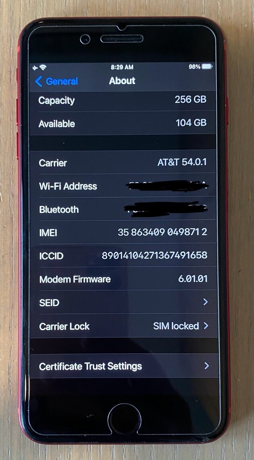 iPhone 8 Plus 256gb Blacklisted