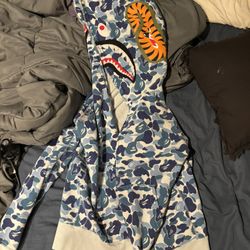 bape zip up size large fits like a medium