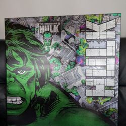 Hulk Marvel Avengers Metallic Canvas Art