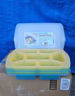 NEW Snack Trays, 5 For $25.
