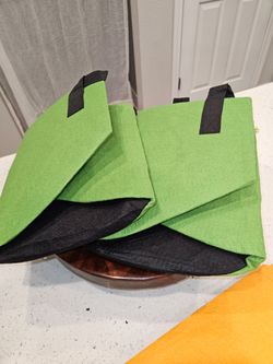 Mixed Lot of Heavy-Duty Garden Grow Bags - Felt & Woven Plant Pots for Vegetables & Potatoes