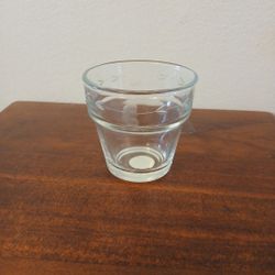2 Princess House Crystal Flower Pots
