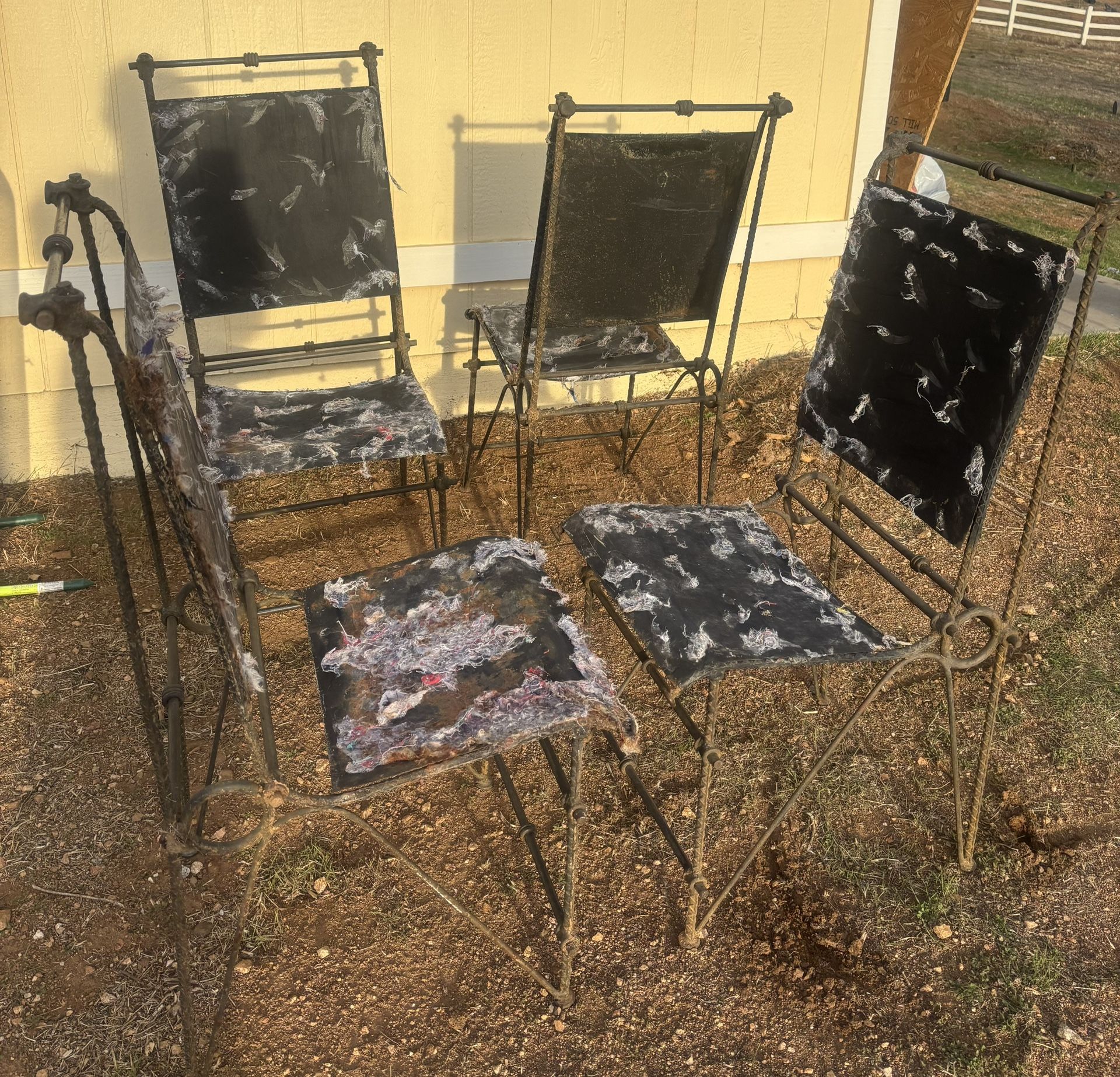 Iron Chairs 4