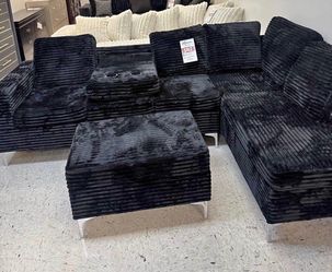 BRAND NEW LIVING ROOM SECTIONAL SOFA WITH OTTOMAN AND FREE DELIVERY PAY ON ARRIVAL