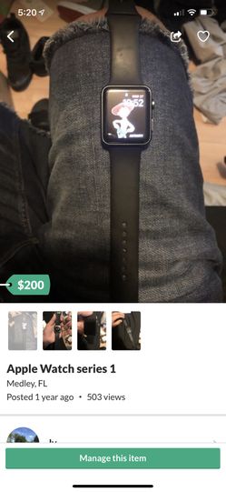 Apple series 1 watch. Good condition.