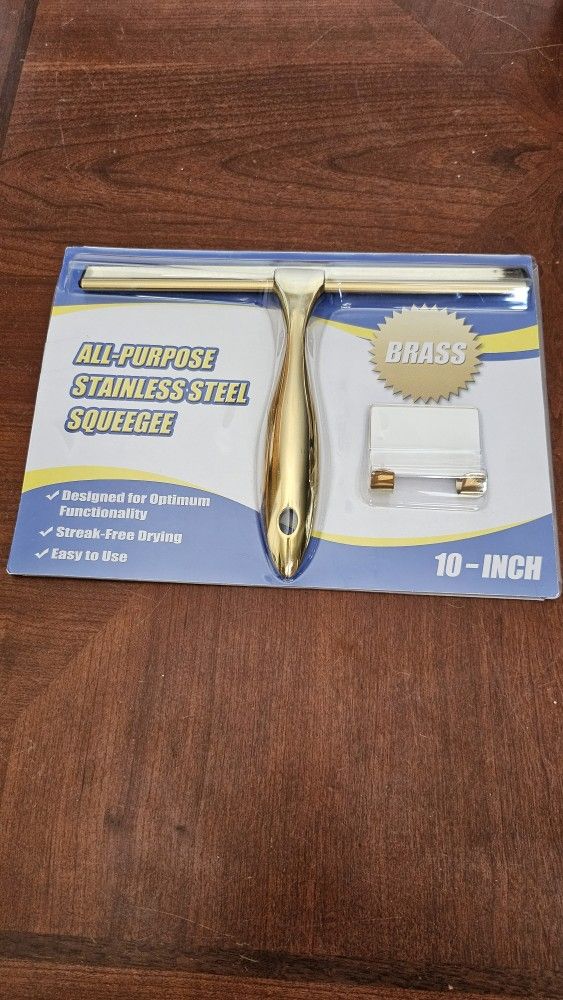 SQUEEGEE ALL PURPOSE STAINLESS STEEL BRASS COLOR