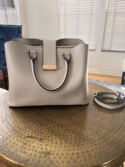 Gray/ Stone Handbag