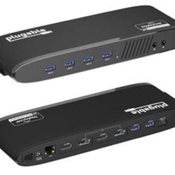Plugable UD-6950H Dual 4K USB 3.0 Docking Station – 2x HDMI/DisplayPort 