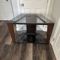 TV Stand- Glass Shelves