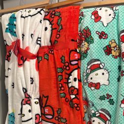Hello Kitty Christmas Blankets