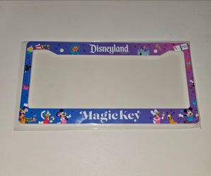 Disneyland magic key license plate frame