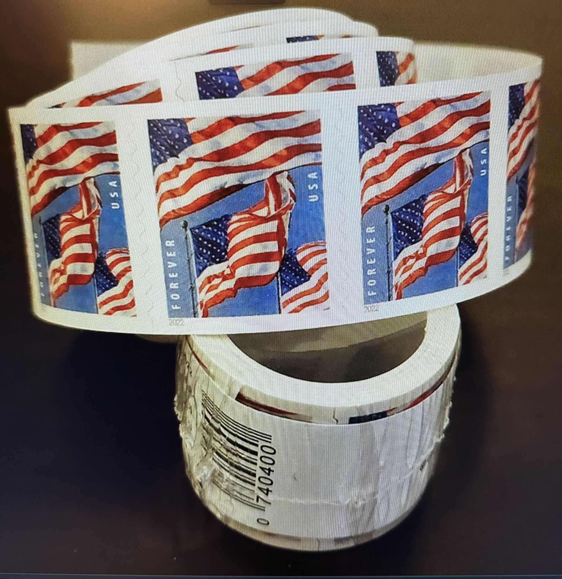 1 Roll Coil Of 100 USPS Forever Stamps