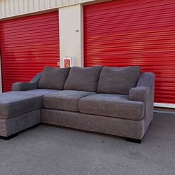 GREY COUCH SECTIONAL (FREE DELIVERY)