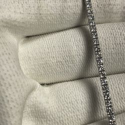 10k White Gold 3.5ct VS Diamond Tennis Bracelet