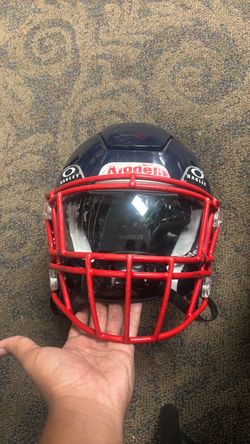 Adult speedflex xl  ,navy blue shell red face mask