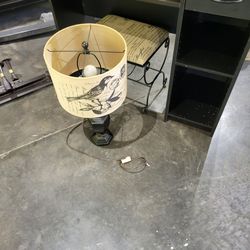 Desk lamp and stool