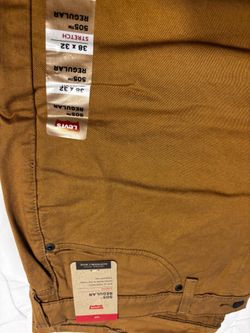 NWT Levi's 505 Regular Fit Jeans - Men's Size 38x32 Brown/Chutney