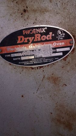 Phoenix welding rod oven
